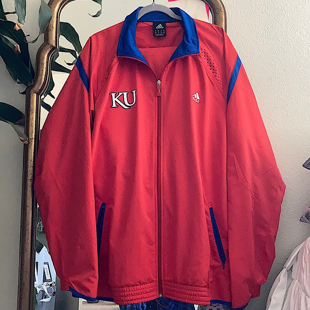 Vintage Adidas Kansas University track suit